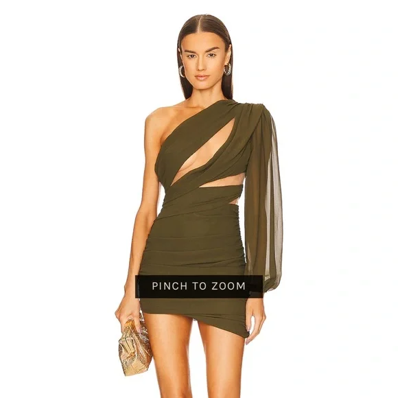x revolve mr. gibson mini dress in black Womens Long Sleeve Ruffle Mini Dress Current Mood